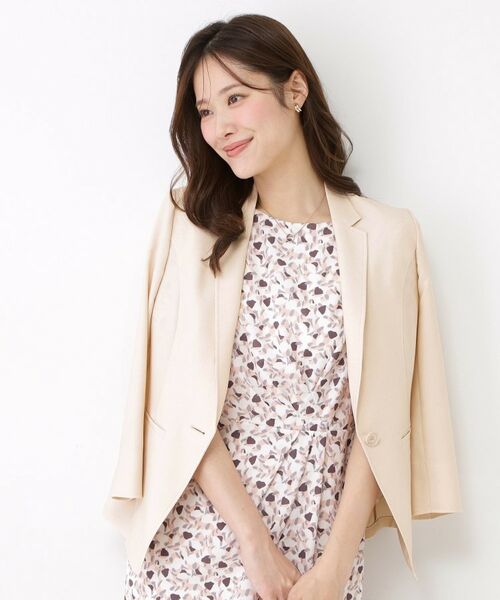 COUP DE CHANCE / クードシャンス テーラードジャケット | 【手洗い可／日本製／接触冷感】リネンライクテーラードジャケット | 詳細16