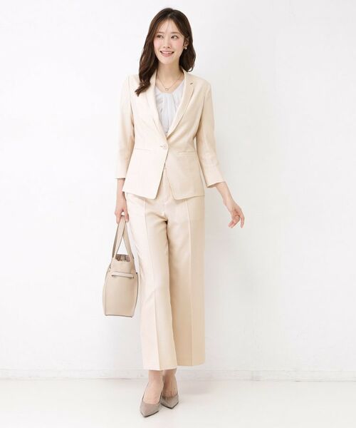 COUP DE CHANCE / クードシャンス テーラードジャケット | 【手洗い可／日本製／接触冷感】リネンライクテーラードジャケット | 詳細18