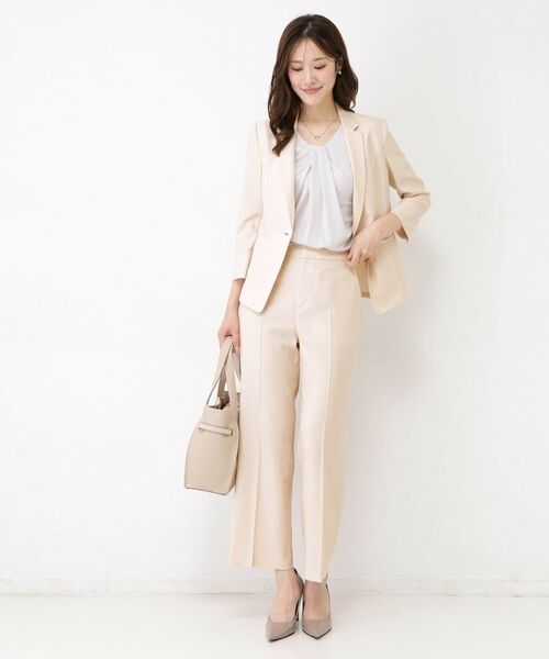 COUP DE CHANCE / クードシャンス テーラードジャケット | 【手洗い可／日本製／接触冷感】リネンライクテーラードジャケット | 詳細19