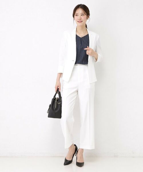 COUP DE CHANCE / クードシャンス テーラードジャケット | 【手洗い可／日本製／接触冷感】リネンライクテーラードジャケット | 詳細2