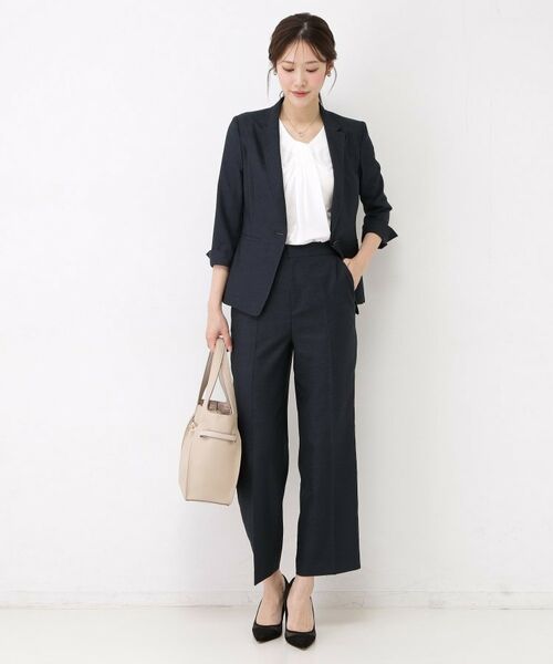 COUP DE CHANCE / クードシャンス テーラードジャケット | 【手洗い可／日本製／接触冷感】リネンライクテーラードジャケット | 詳細27