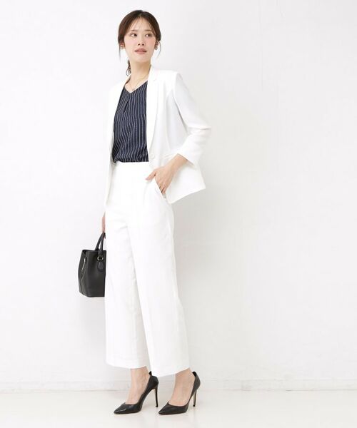 COUP DE CHANCE / クードシャンス テーラードジャケット | 【手洗い可／日本製／接触冷感】リネンライクテーラードジャケット | 詳細4