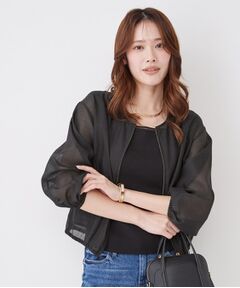 COUP DE CHANCE / クードシャンス レザーブルゾン・ジャケット | 【手洗い可】シアーブルゾン