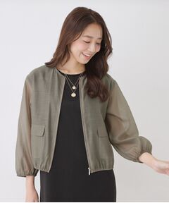 COUP DE CHANCE / クードシャンス レザーブルゾン・ジャケット | 【手洗い可】シアーブルゾン