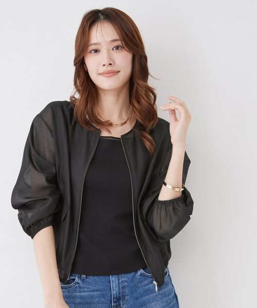 COUP DE CHANCE / クードシャンス レザーブルゾン・ジャケット | 【手洗い可】シアーブルゾン | 詳細5