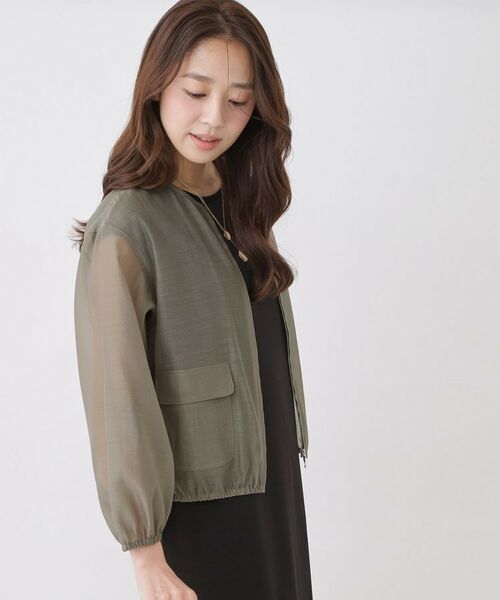 COUP DE CHANCE / クードシャンス レザーブルゾン・ジャケット | 【手洗い可】シアーブルゾン | 詳細9