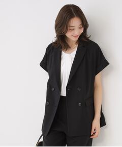 COUP DE CHANCE / クードシャンス テーラードジャケット | 【手洗い可／セットアップ可】こなれ半袖ジャケット