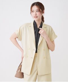 COUP DE CHANCE / クードシャンス テーラードジャケット | 【手洗い可／セットアップ可】こなれ半袖ジャケット