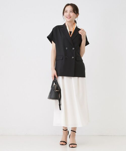 COUP DE CHANCE / クードシャンス テーラードジャケット | 【手洗い可/セットアップ可】こなれ半袖ジャケット | 詳細12