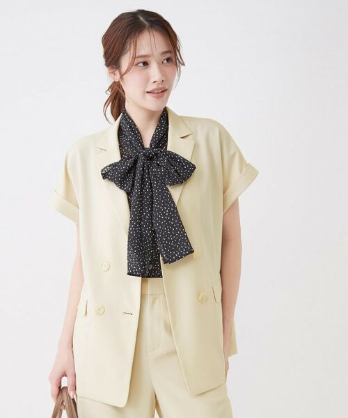 COUP DE CHANCE / クードシャンス テーラードジャケット | 【手洗い可/セットアップ可】こなれ半袖ジャケット | 詳細2