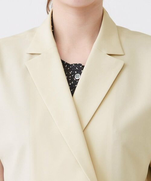COUP DE CHANCE / クードシャンス テーラードジャケット | 【手洗い可/セットアップ可】こなれ半袖ジャケット | 詳細20