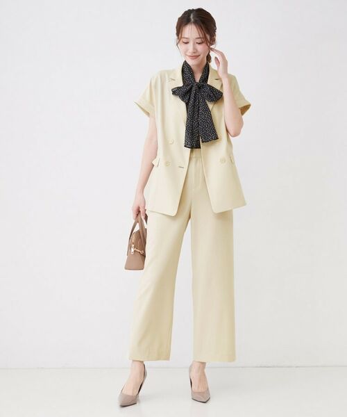 COUP DE CHANCE / クードシャンス テーラードジャケット | 【手洗い可/セットアップ可】こなれ半袖ジャケット | 詳細3