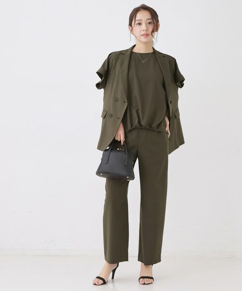 COUP DE CHANCE / クードシャンス テーラードジャケット | 【手洗い可/セットアップ可】こなれ半袖ジャケット | 詳細9