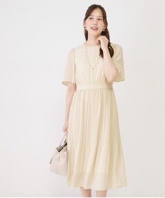COUP DE CHANCE / クードシャンス ミニ丈・ひざ丈ワンピース | 【手洗い可】プリーツ加工フレアワンピース