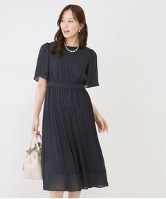 COUP DE CHANCE / クードシャンス ミニ丈・ひざ丈ワンピース | 【手洗い可】プリーツ加工フレアワンピース
