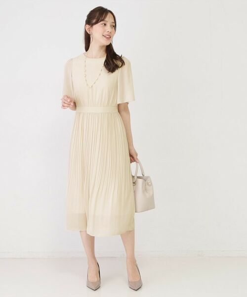 COUP DE CHANCE / クードシャンス ミニ丈・ひざ丈ワンピース | 【手洗い可】プリーツ加工フレアワンピース | 詳細2