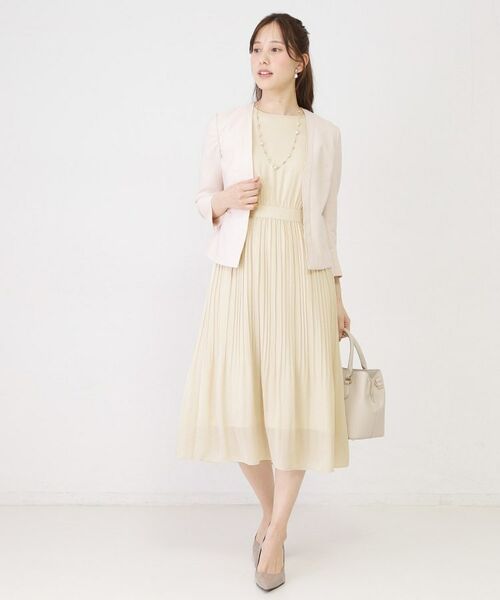 COUP DE CHANCE / クードシャンス ミニ丈・ひざ丈ワンピース | 【手洗い可】プリーツ加工フレアワンピース | 詳細3