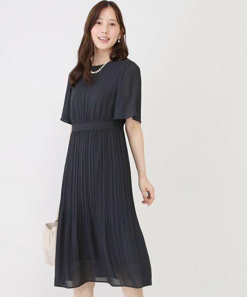COUP DE CHANCE / クードシャンス ミニ丈・ひざ丈ワンピース | 【手洗い可】プリーツ加工フレアワンピース | 詳細5