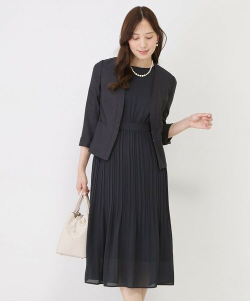 COUP DE CHANCE / クードシャンス ミニ丈・ひざ丈ワンピース | 【手洗い可】プリーツ加工フレアワンピース | 詳細6