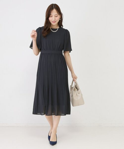 COUP DE CHANCE / クードシャンス ミニ丈・ひざ丈ワンピース | 【手洗い可】プリーツ加工フレアワンピース | 詳細7