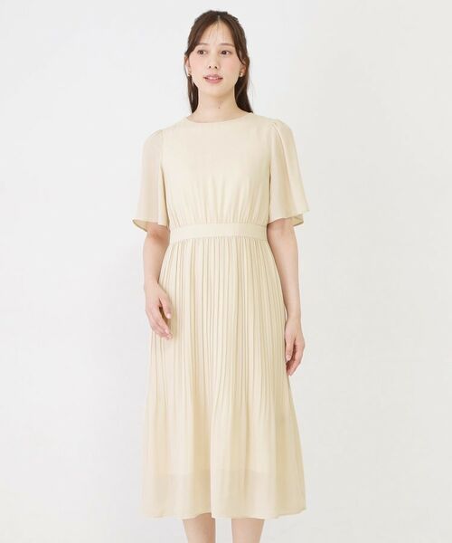 COUP DE CHANCE / クードシャンス ミニ丈・ひざ丈ワンピース | 【手洗い可】プリーツ加工フレアワンピース | 詳細9