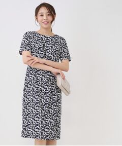 COUP DE CHANCE / クードシャンス ミニ丈・ひざ丈ワンピース | 【手洗い可／日本製】タック入タイトワンピース