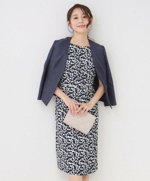 COUP DE CHANCE / クードシャンス ミニ丈・ひざ丈ワンピース | 【手洗い可／日本製】タック入タイトワンピース | 詳細10