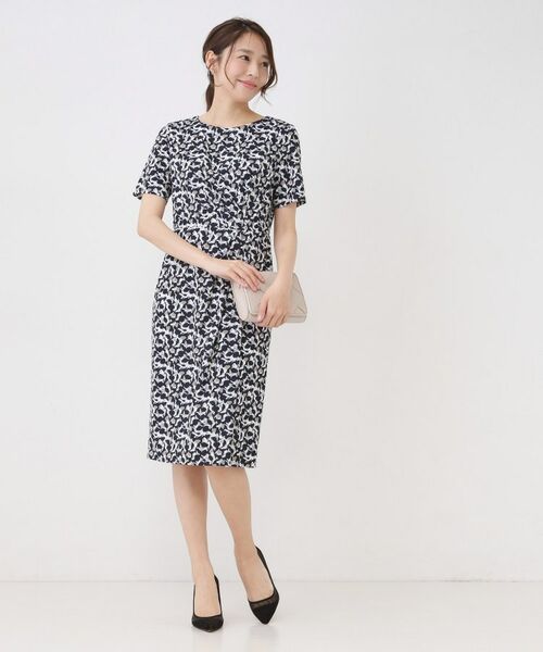 COUP DE CHANCE / クードシャンス ミニ丈・ひざ丈ワンピース | 【手洗い可／日本製】タック入タイトワンピース | 詳細11