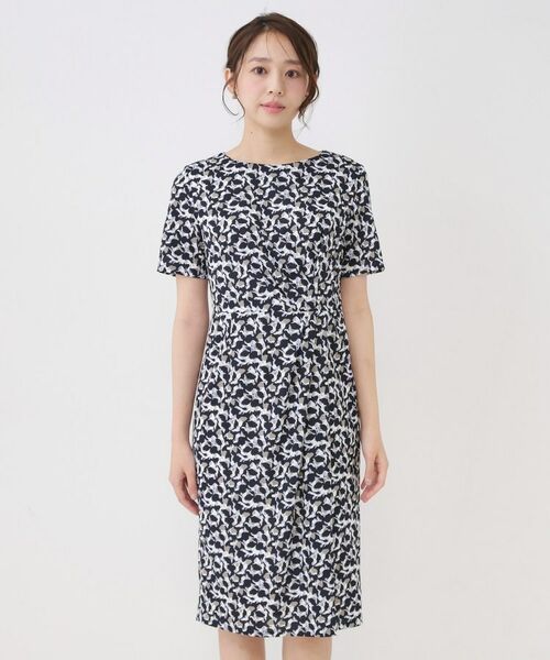 COUP DE CHANCE / クードシャンス ミニ丈・ひざ丈ワンピース | 【手洗い可／日本製】タック入タイトワンピース | 詳細13