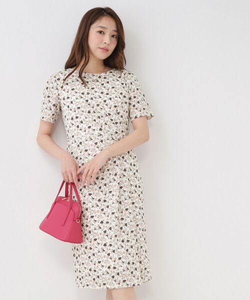 COUP DE CHANCE / クードシャンス ミニ丈・ひざ丈ワンピース | 【手洗い可／日本製】タック入タイトワンピース | 詳細5