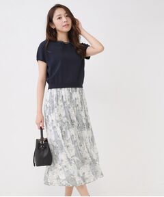 COUP DE CHANCE / クードシャンス セットアップ | 【手洗い可】ニットトップスとプリーツスカートのセットアイテム