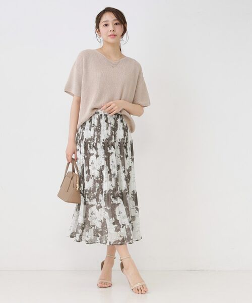 COUP DE CHANCE / クードシャンス セットアップ | 【手洗い可】ニットトップスとプリーツスカートのセットアイテム | 詳細12