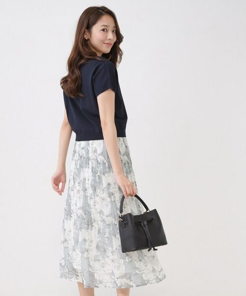 COUP DE CHANCE / クードシャンス セットアップ | 【手洗い可】ニットトップスとプリーツスカートのセットアイテム | 詳細2