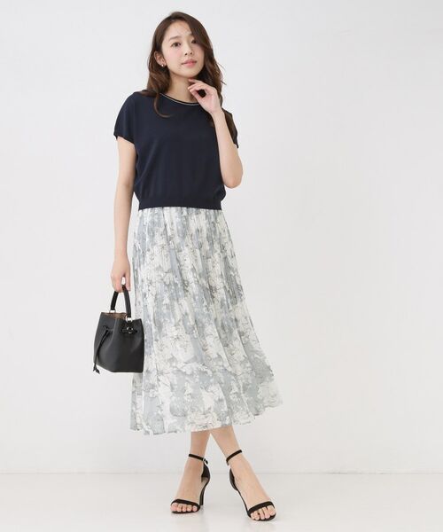 COUP DE CHANCE / クードシャンス セットアップ | 【手洗い可】ニットトップスとプリーツスカートのセットアイテム | 詳細6