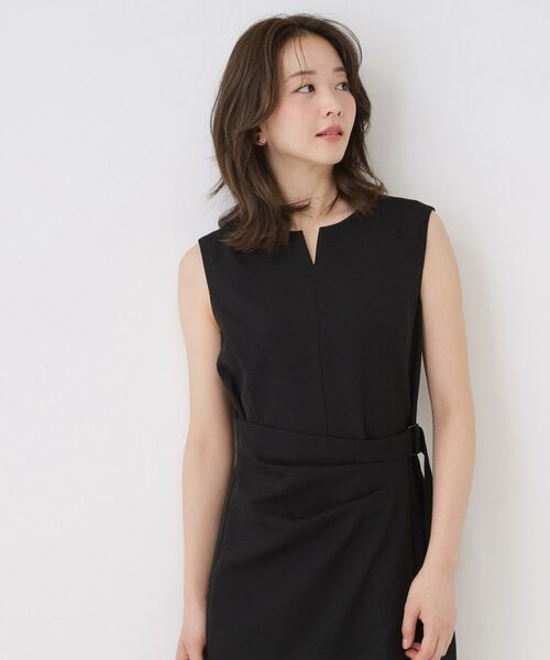 COUP DE CHANCE / クードシャンス ロング・マキシ丈ワンピース | 巻きスカート風デザインワンピース | 詳細1