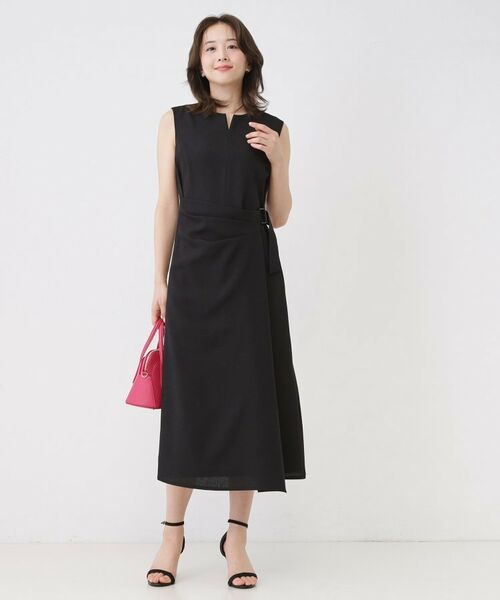 COUP DE CHANCE / クードシャンス ロング・マキシ丈ワンピース | 巻きスカート風デザインワンピース | 詳細2