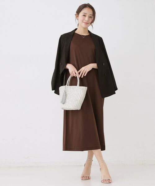 COUP DE CHANCE / クードシャンス ロング・マキシ丈ワンピース | 【手洗い可／セットアップ可】ナローニットワンピース | 詳細7