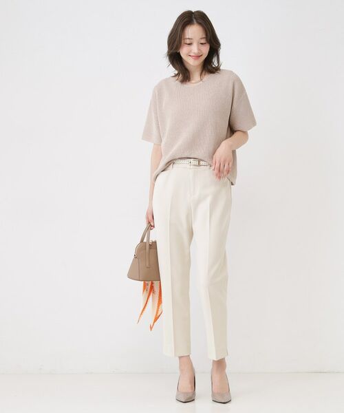 COUP DE CHANCE / クードシャンス パンツ | 【手洗い可】センタープレス入テーパードパンツ | 詳細2