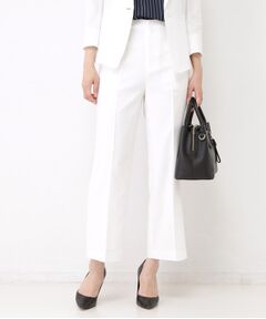 COUP DE CHANCE / クードシャンス ショート・ハーフ・半端丈パンツ | 【手洗い可／日本製／セットアップ可】リネンライク ストレートパンツ