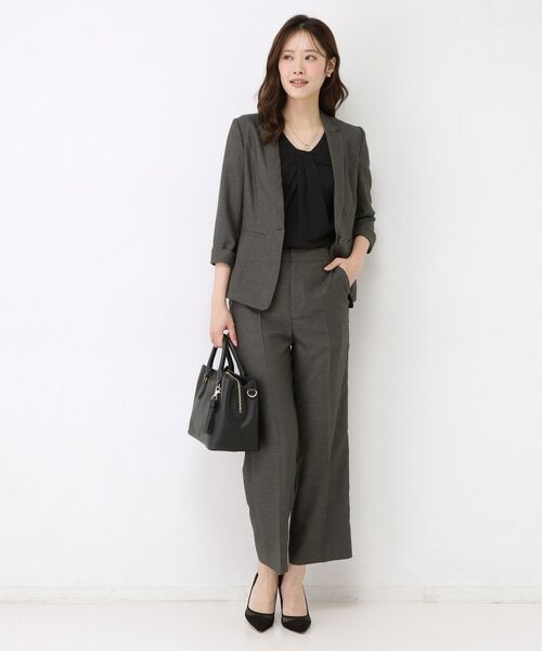 COUP DE CHANCE / クードシャンス ショート・ハーフ・半端丈パンツ | 【手洗い可／日本製／セットアップ可】リネンライク ストレートパンツ | 詳細10