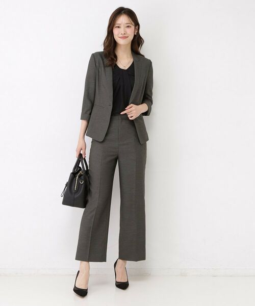 COUP DE CHANCE / クードシャンス ショート・ハーフ・半端丈パンツ | 【手洗い可／日本製／セットアップ可】リネンライク ストレートパンツ | 詳細11