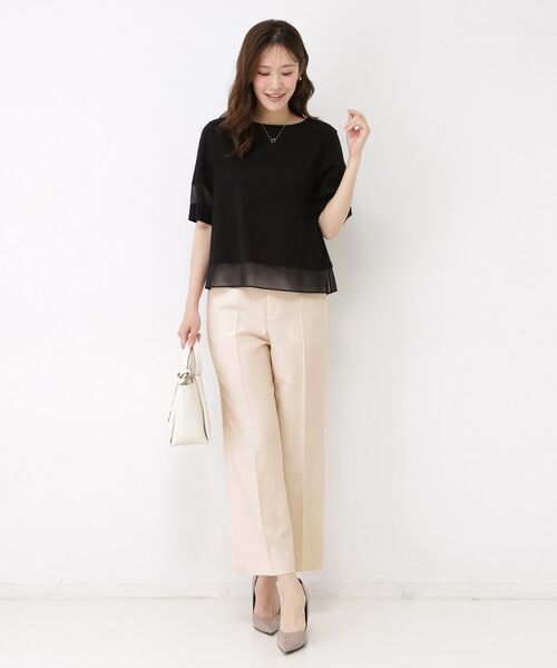 COUP DE CHANCE / クードシャンス ショート・ハーフ・半端丈パンツ | 【手洗い可／日本製／セットアップ可】リネンライク ストレートパンツ | 詳細19