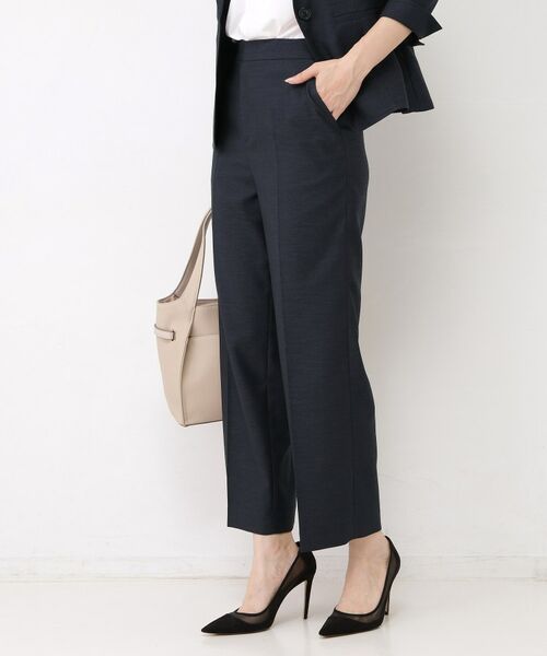 COUP DE CHANCE / クードシャンス ショート・ハーフ・半端丈パンツ | 【手洗い可／日本製／セットアップ可】リネンライク ストレートパンツ | 詳細22