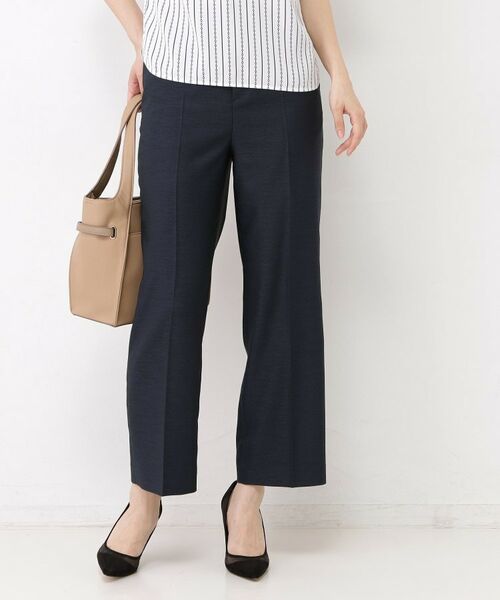 COUP DE CHANCE / クードシャンス ショート・ハーフ・半端丈パンツ | 【手洗い可／日本製／セットアップ可】リネンライク ストレートパンツ | 詳細23