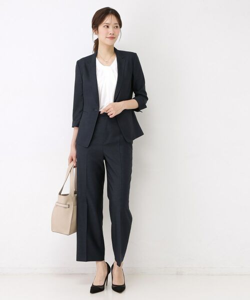 COUP DE CHANCE / クードシャンス ショート・ハーフ・半端丈パンツ | 【手洗い可／日本製／セットアップ可】リネンライク ストレートパンツ | 詳細25