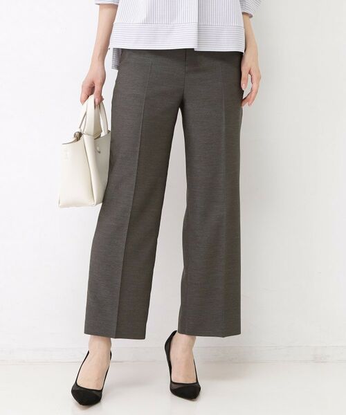 COUP DE CHANCE / クードシャンス ショート・ハーフ・半端丈パンツ | 【手洗い可／日本製／セットアップ可】リネンライク ストレートパンツ | 詳細9