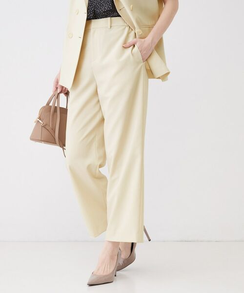 COUP DE CHANCE / クードシャンス パンツ | 【手洗い可/涼しい/セットアップ可】ストレートパンツ | 詳細1