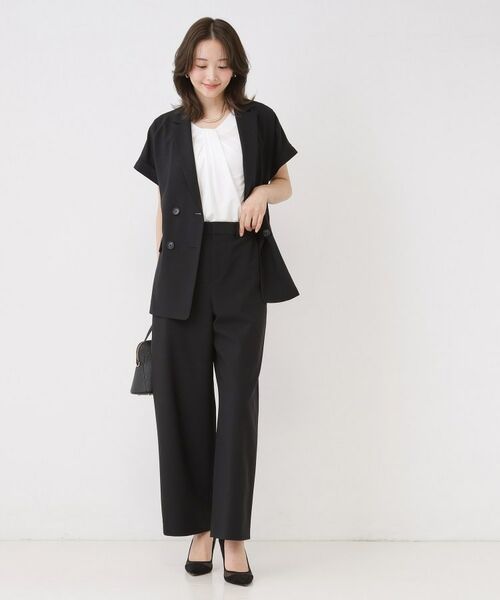 COUP DE CHANCE / クードシャンス パンツ | 【手洗い可/涼しい/セットアップ可】ストレートパンツ | 詳細12