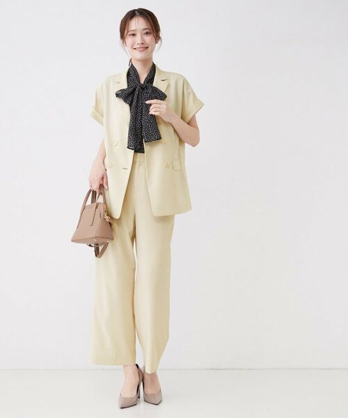 COUP DE CHANCE / クードシャンス パンツ | 【手洗い可/涼しい/セットアップ可】ストレートパンツ | 詳細3