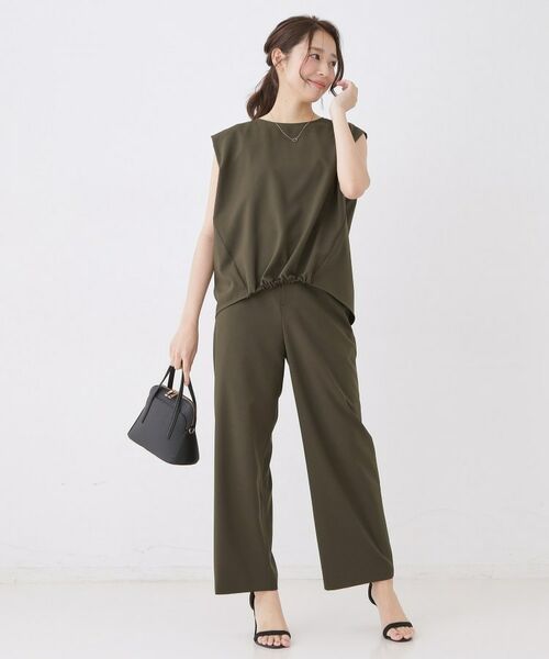 COUP DE CHANCE / クードシャンス パンツ | 【手洗い可/涼しい/セットアップ可】ストレートパンツ | 詳細7